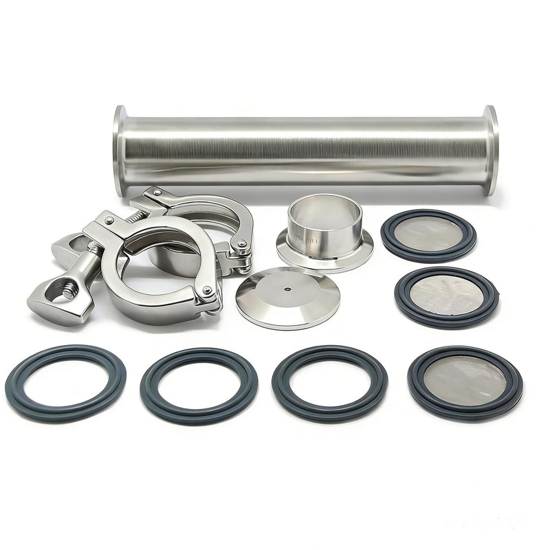 QiiMii 304 Stainless Steel Vacuum Chamber Tube, 6" Length (45g Weight) 45 Gram