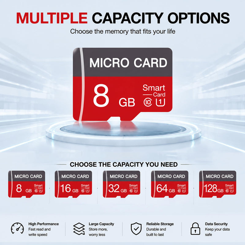 2 Pack 16GB Micro SD Card Class10 Memory Card U3 TF Card with Adapter for Smartphones, Tablets, and Cameras