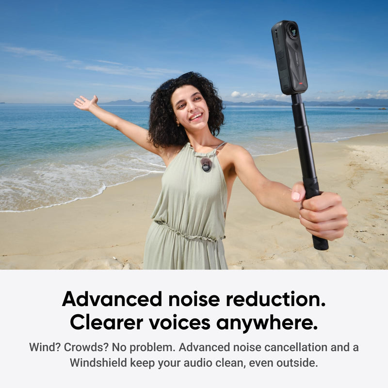 Insta360 Mic Air (1 TX + 1 RX), Noise Cancelling, 300m Range, Wireless Microphone for USB-C iPhone/Android/PC/Mac, Vlog, Streaming Mic Air (1 TX + 1 RX)