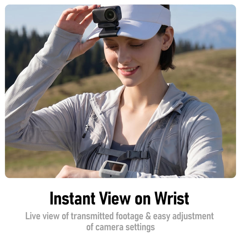 AMBITFUL DN01 Silicone Wristband Case for DJI NANO Action Cameras | Wearable protective cover with adjustable wrist strap for hands-free POV shooting