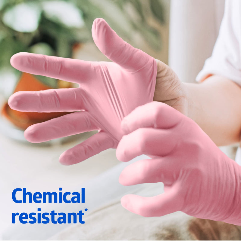 Medline Generation Pink Sense Nitrile Exam Gloves Small