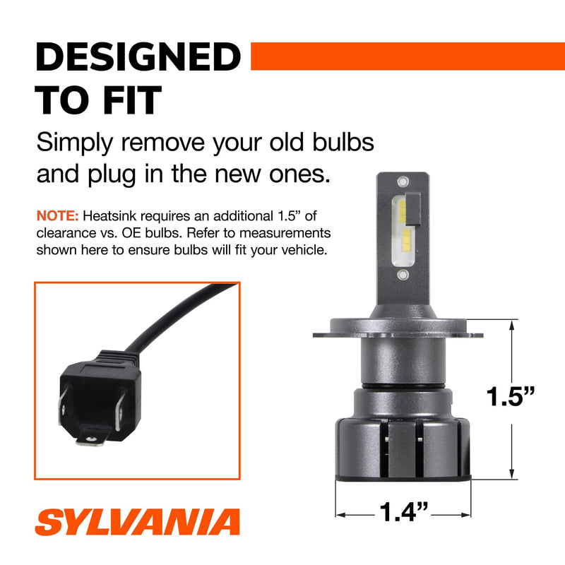 SYLVANIA - 4114 ZEVO LED White Bulb - Bright LED Bulb, Ideal for Daytime Running Lights (DRL) and Back-Up/Reverse Lights (Contains 2 Bulbs)