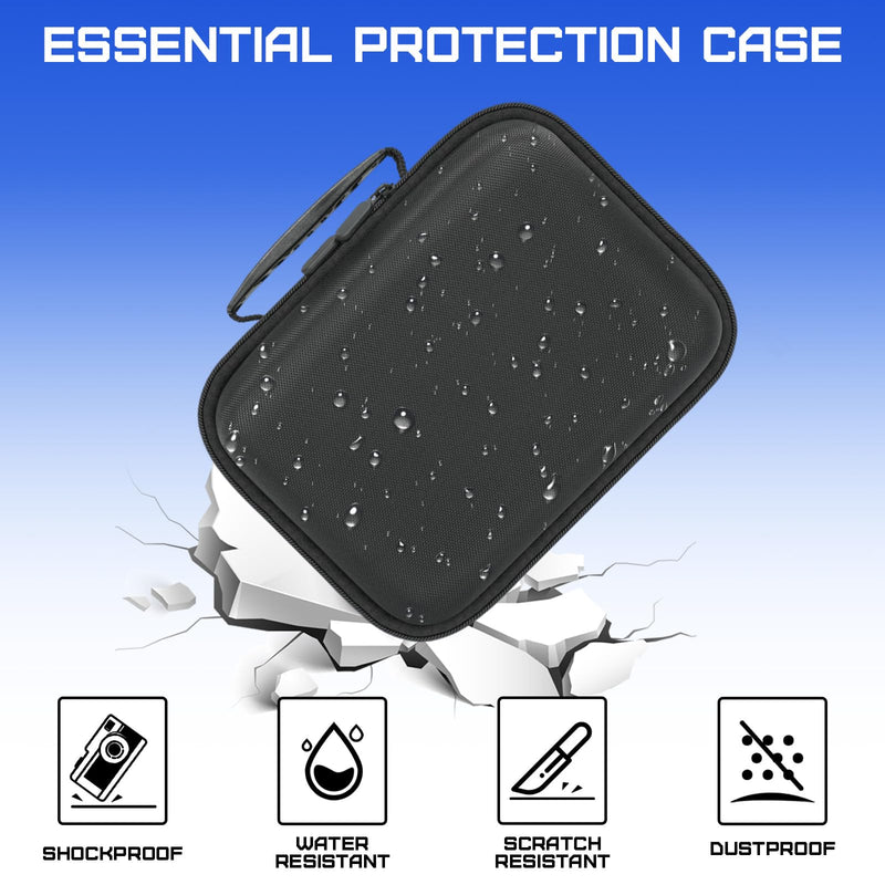 Hard Storage Case 7.1×5.5×3'' with DIY Custom Foam for Electronics Devices | Shockproof & Dustproof EVA Shell, Cuttable DIY Foam, Compact Portable, for Cameras, Drones & Mini Instruments 7.1 x 5.5 x 3 in Black