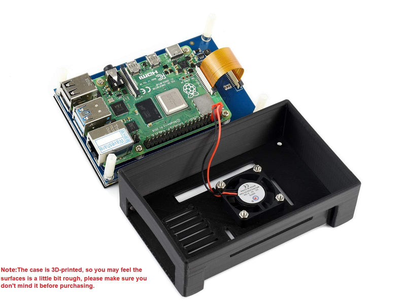 waveshare 4.3inch DSI LCD Capacitive Touch Display with Protection Case for Raspberry Pi 4 B,800×480 Resolution IPS Screen Wide Angle,MIPI DSI Interface