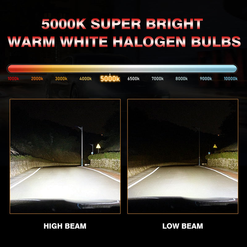  [AUSTRALIA] - Fit For Honda CR-V CRV 2015-2022 Headlight Bulbs, 9005 High Beam, H11 Low Beam & Fog light, 5000K White, Pack of 6 (For Ram 1500 2500 3500 2019-2022) For Ram 1500 2500 3500 2019-2022