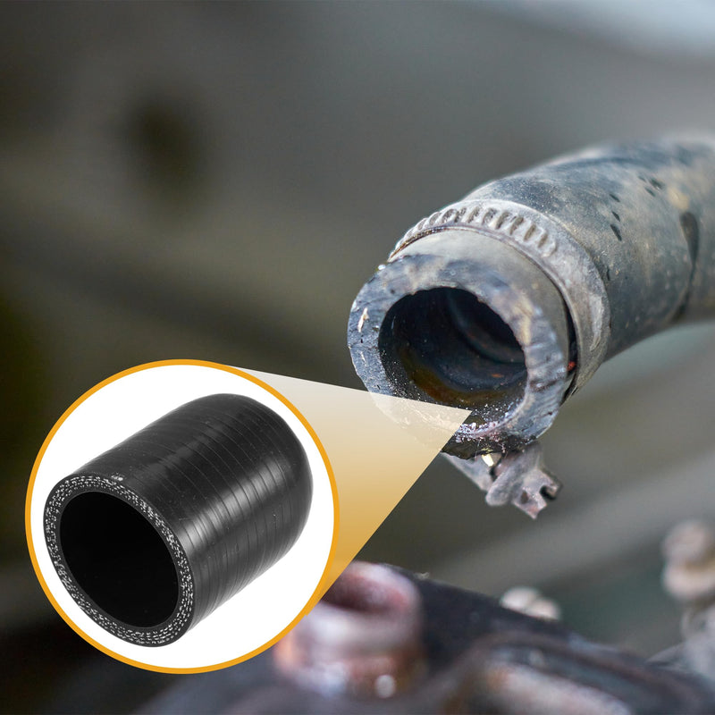 1Pc 38mm 1.50" ID Universal Silicone Coolant Cap Intake Vacuum Hose End Plug - Car for Coolant Heater Bypass Vacuum Water Port - Silicone Black