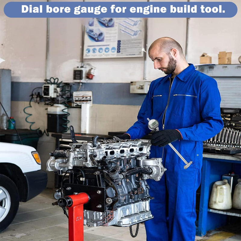 HDLNKAK Digital Dial Indicator Bore Gauges (2"-6"/0.0005"), Engine Cylinder Measurement with Carbide anvils Digital Display Bore Gauge