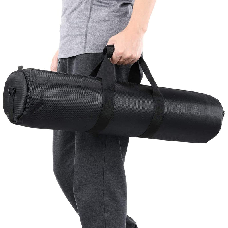 49in/125cm Tripod Carrying Case, Heavy Duty Nylon Bag With Shoulder Strap, Padded for Light Stand, Tripods, Monopods, Umbrellas, Softboxes, Boom, Speaker, Mic Stands 49"/125cm Handheld, Shoulder Carrying, Sloping Carrying Black