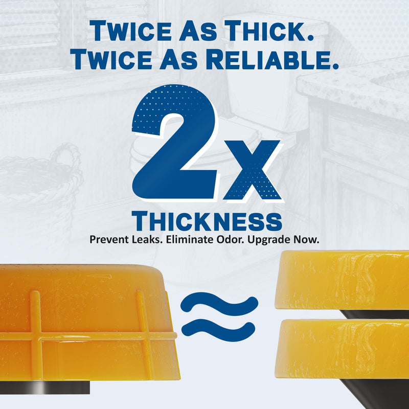NEEXAN Extra Thick Toilet Wax Ring Kit with Brass Bolts and Caps, 2-Pack | Extra Thick Wax, Brass Bolts Included, Fits 3-inch and 4-inch Drains, Leak-proof Seal. 14