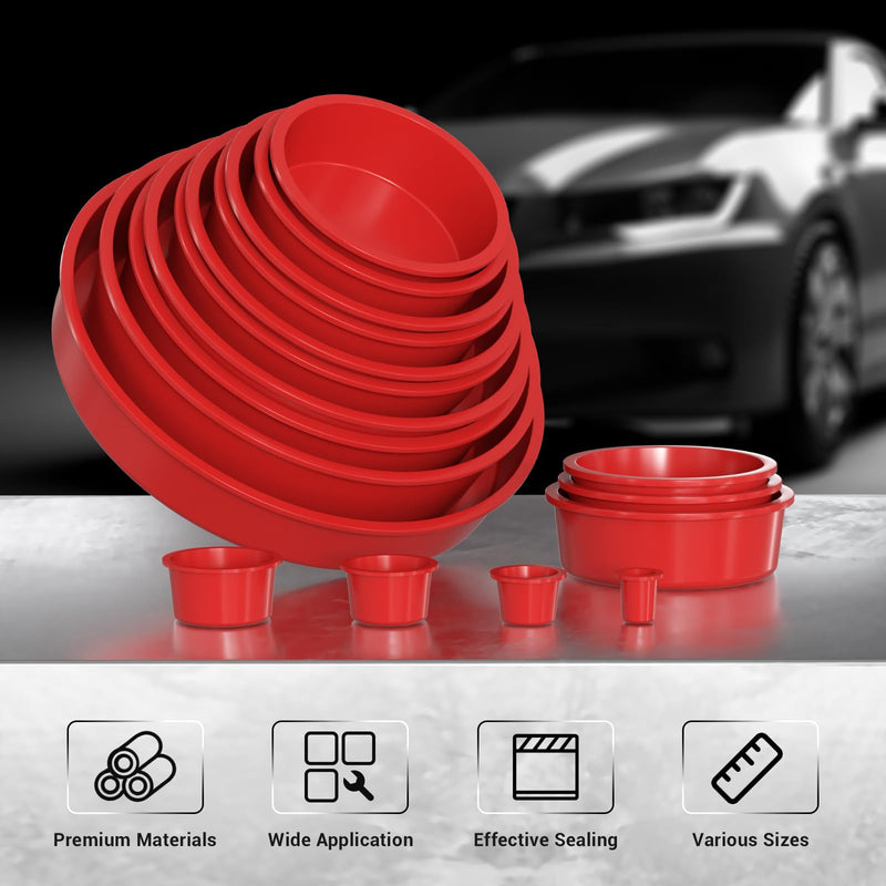 Automotive Cap Plugs Kit 17 Piece Set Suitable for Smoke Leakage Testing and Various Automotive Pipeline Openings Fits Automotive Smoke Machine