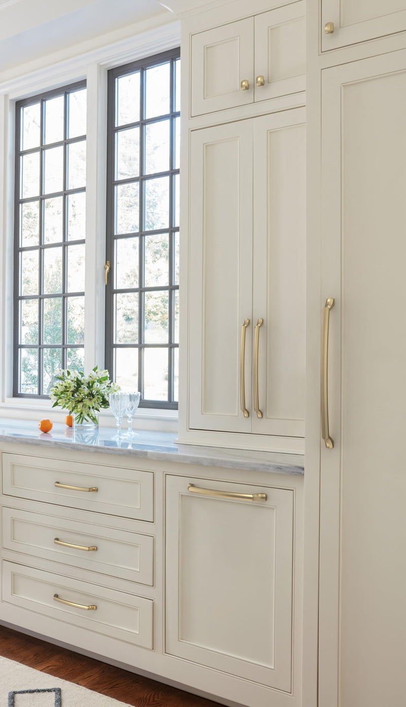 Amerock Bellamy 8-13/16 inch (224 mm) Center-to-Center Golden Champagne Cabinet Pull, BP36691BBZ