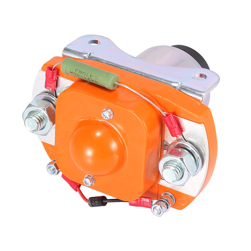X AUTOHAUX MZJ-400A Main Contactor Solenoid Metal Plastic for Golf Cart 48 Volt 400A Solenoids Replacement