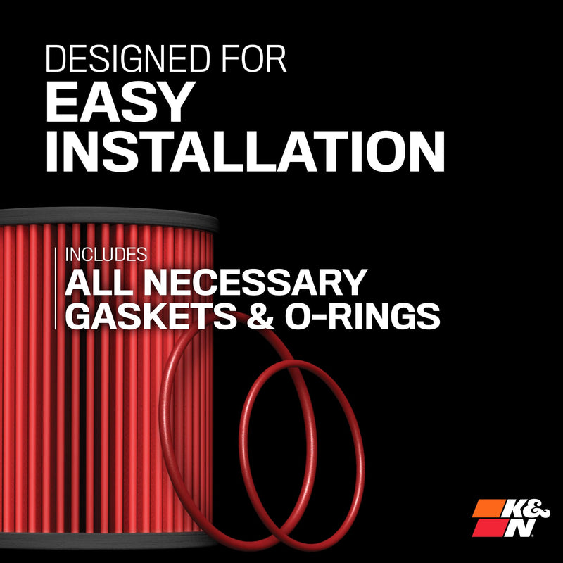 K&N Premium Oil Filter: 20,000 Mile Engine Protection, High Capacity/High Efficiency: Compatible with 2009-2023 AUDI/Porsche/Volkswagen (See Product Description for Select Models) HP-7038