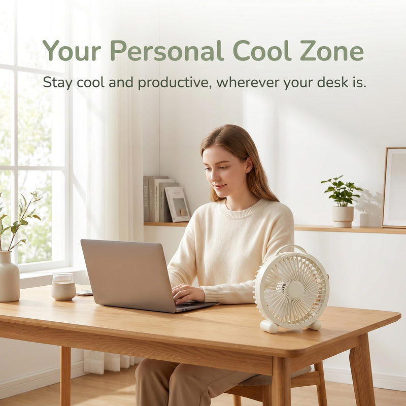 4 Inches USB Misting Mini Desk Fan Portable Spray Cooling Fan for Office Dorm Bedroom Summer Gift-Green Green