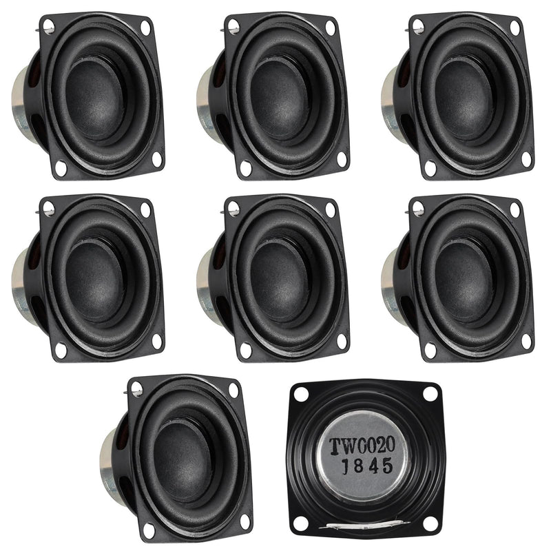 8pcs 2inch 4Ohm 10W Full Range Audio Speaker Stereo Woofer Loudspeaker for Arduino (8pcs) 8pcs