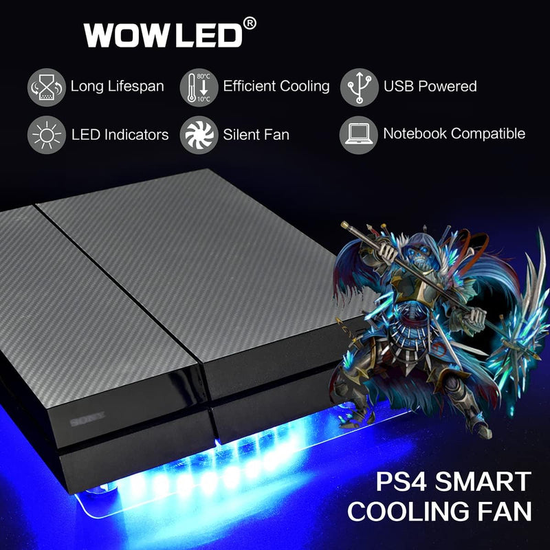 WFPOWER Wireless IR Remote Control 24 keys PS4 Cooling Fan RGB USB LED Cooler Thermal Fan Pad Stand for PC Case CPU Cooler Computer Gaming PS4 Playstation 4 Consoles Laptop Notebook XBOX One Radiators