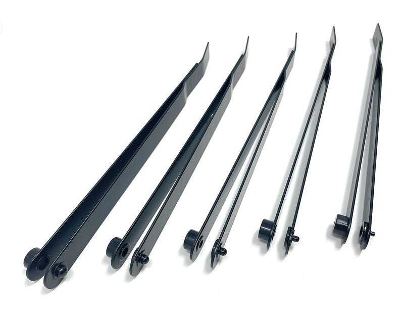Metal Magery 5 Piece 6" Hole Finder Tools Sheet Metal Strap Duplicator Kit Includes #40, #30, #21, #10, & 1/4"