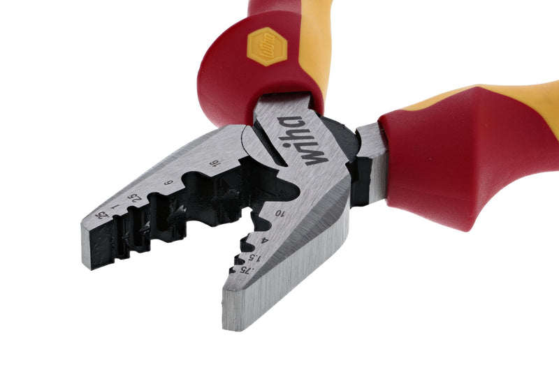 Wiha 32945 7-Inch Insulated Industrial Crimping Pliers