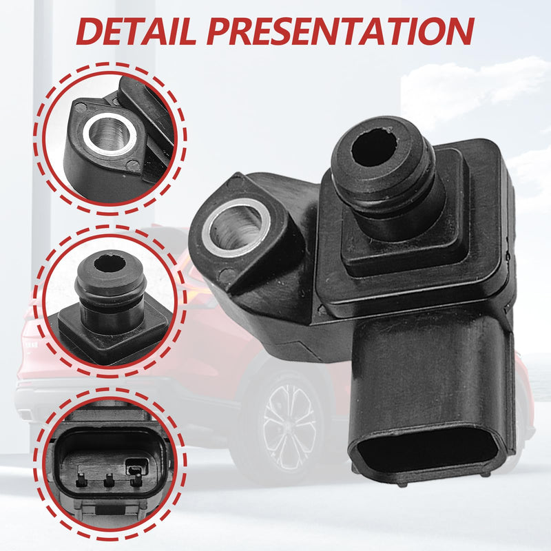 MAP Manifold Absolute Pressure Sensor Replaces 37830-RNA-A01 37830RNAA01 079800-7590 Compatible with H0nda Accord CR-V Ridgeline CR-Z Insight Crosstour S2000 Acura ILX MDX RLX TLX