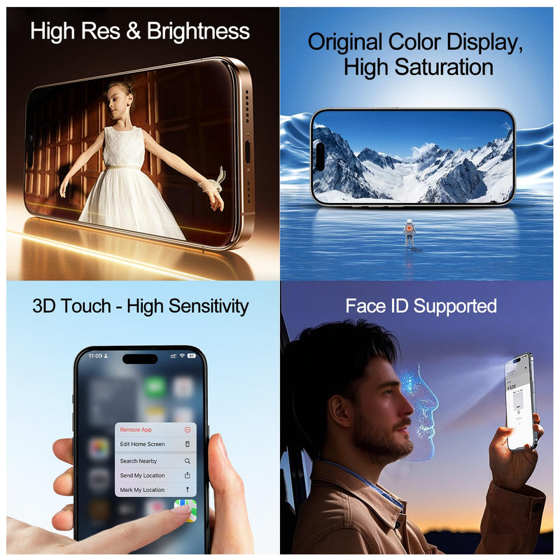 LMQ for iPhone 11 Pro Screen Replacement, 5.8-inch LCD Display Replacement 3D Touch Digitizer Assembly, with Repair Tool Kits Waterproof Tape and Screen Protector (forA2160, A2217, A2215)