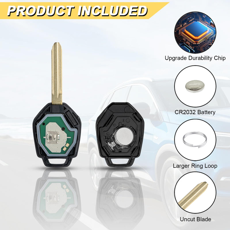 Vurkcy Key Fob Replacement for Subaru Impreza/WRX/Forester/XV Crosstrek/Outback Legacy Car Keyless, CWTWB1U811, 4-Btn (only Work for G chip)