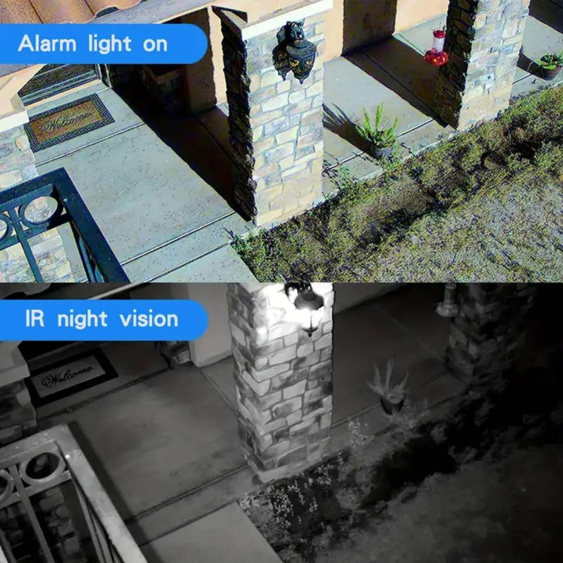 EVERSECU 2K WiFi PTZ Bullet Camera, Outdoor/Indoor, Pan/tilt, 2-Way Audio, Night Vision, Motion Detection Auto Tracking, Waterproof, Remote Access, RTSP Stream, Compatible with Alexa(4pack) 4pack White