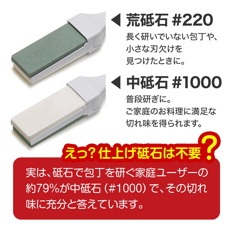 Suehiro Handy stone SKG-48 Handheld sharpening stone [Anyone Foolproof Whetstone] #220, #1000 made in Japan. [Japan ver. (No English manual)]
