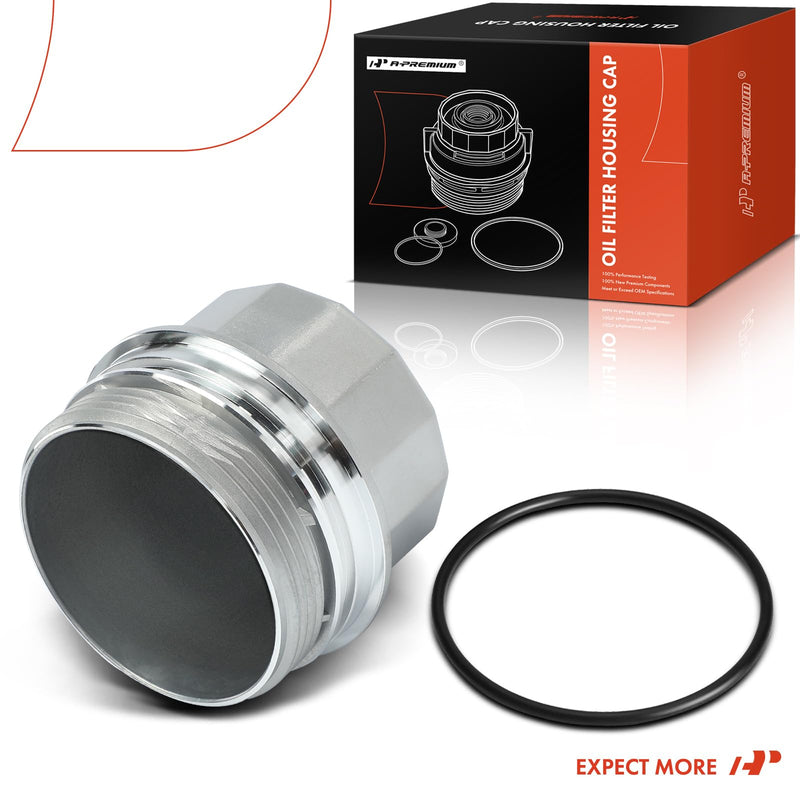 A-Premium Oil Filter Housing Cap Assembly Compatible with Mini Cooper 2002-2016, Cooper Countryman 2014-2016, Cooper Paceman 2013-2016, 1.6L, Oil Filter Housing Cover, W10B16 W10B16A W11B16A W11B16