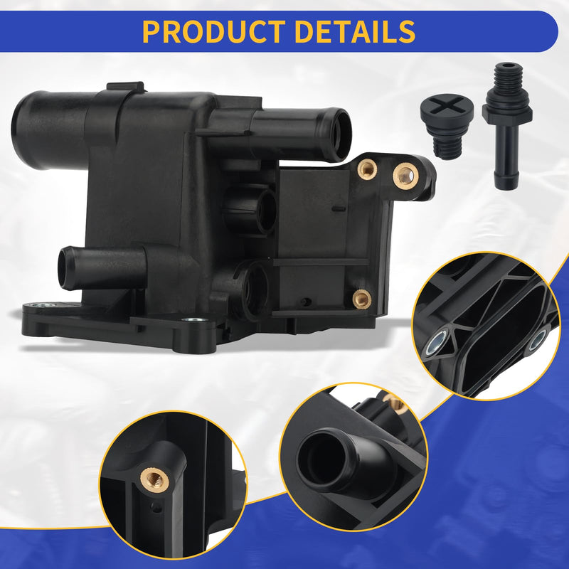 902-231 Engine Coolant Water Outlet for Ford Escape Focus Transit Connect for Mercury Mariner Milan Mazda Tribute 2003-2018 Replaces 6S4Z-8K556-A 8S4Z-8K556-A