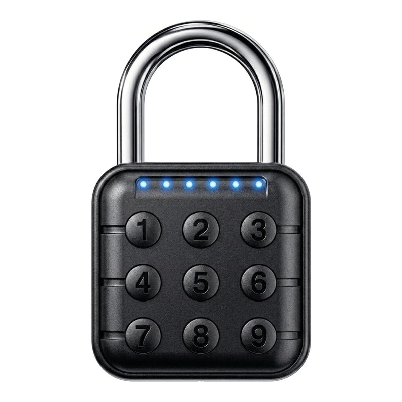 UMIKSMART 6-Digit Combination Padlock, High Security Password Lock with IP67 Waterproof Zinc Alloy Body, Code Pad Lock for School Locker, Gym, Toolbox, Fence, Storage, Black