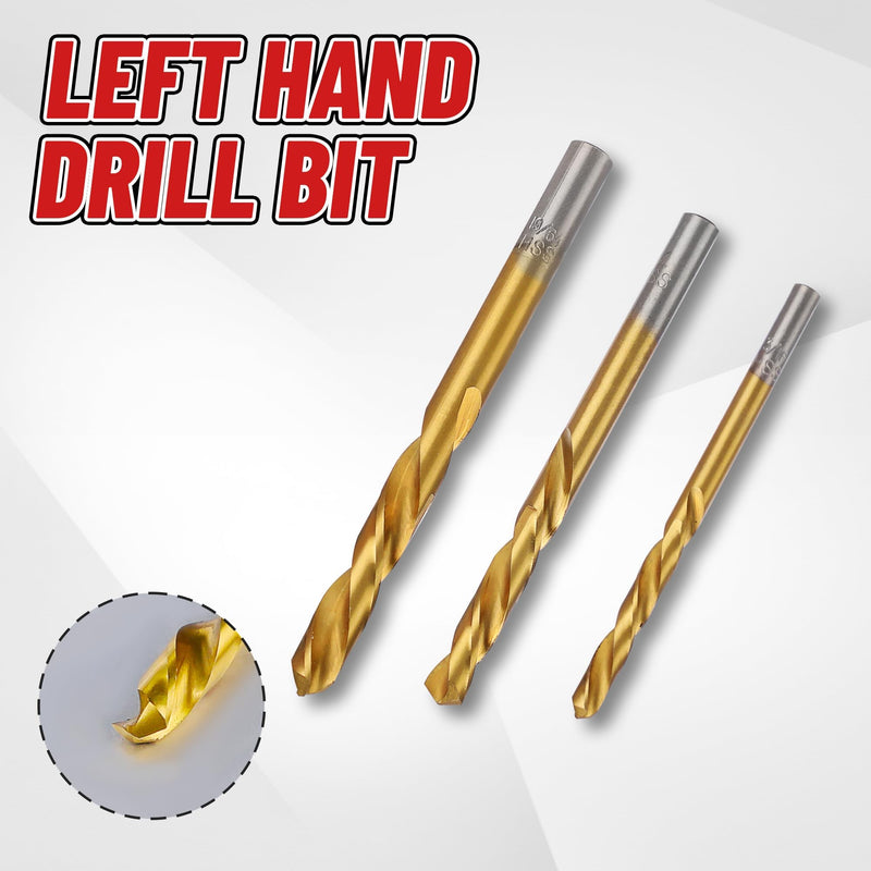 18Pcs Screw Extractor and Left Hand Drill Bit Set, Easy Out Broken Bolt Remover Reverse 6542/4341 HSS Steel Cobalt, Bolt Extractor Kit for Remove Stripped Screws, Damaged Bolts Studs Upgarded Kit-18PCS