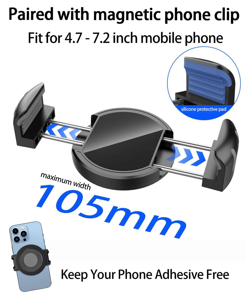 Car Phone Mount for BMW MINI Cooper 2007-2013 | 2007-2013 BMW MINI Cooper MagSafe Strong Magnets Cell Phone Holder, with Portable Phone Gripper 360° Rotation for 2007-2013 BMW MINI Cooper