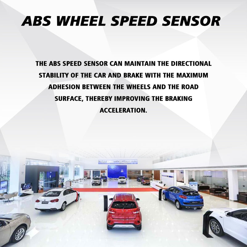 ABS Wheel Speed Sensor Front Left or Right Replaces OEM #8M5T2B372AA 3M5T2B372AB 3M5T2B372BA, Car Front ABS Speed Sensor Compatible with Ford Focus C-Max Escape 8M5T2B372AA Black 1