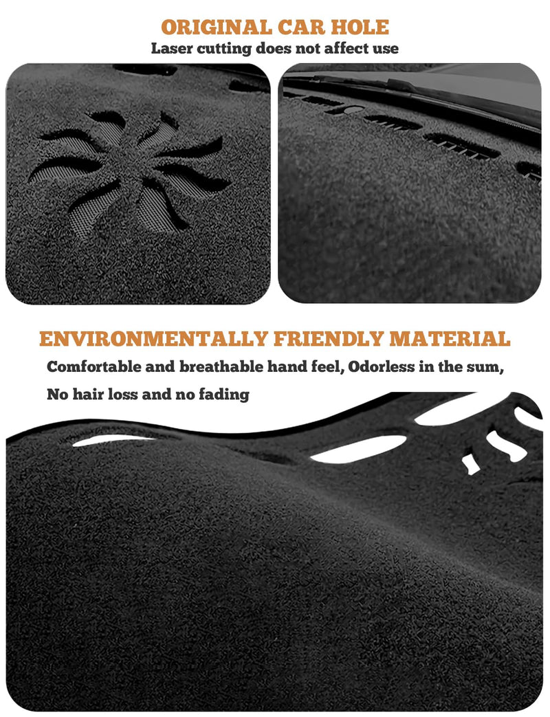 Dash Cover Mat Compatible with Toyota Camry 2007 2008 2009 2010 2011 Camry Dashboard Cover Mat Interior Accessories Nonslip Dash Board Protector Mat Sunshade Anti Glare Pad Carpet (Gray) Gray