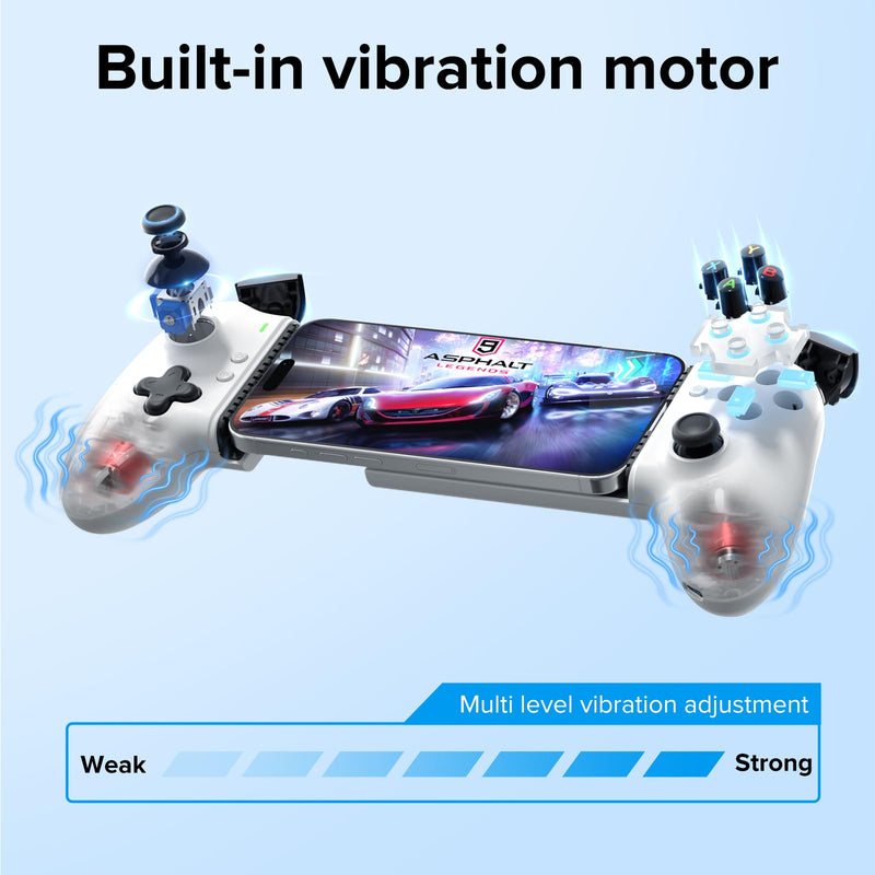 ZIKE Z331 Gaming Controller with Hall Effect Joysticks & Triggers | USB-C Mobile Gamepad for iPhone 15/16/17 & Android，Wireless Controller for PC, Xbox, Steam, Smartphones