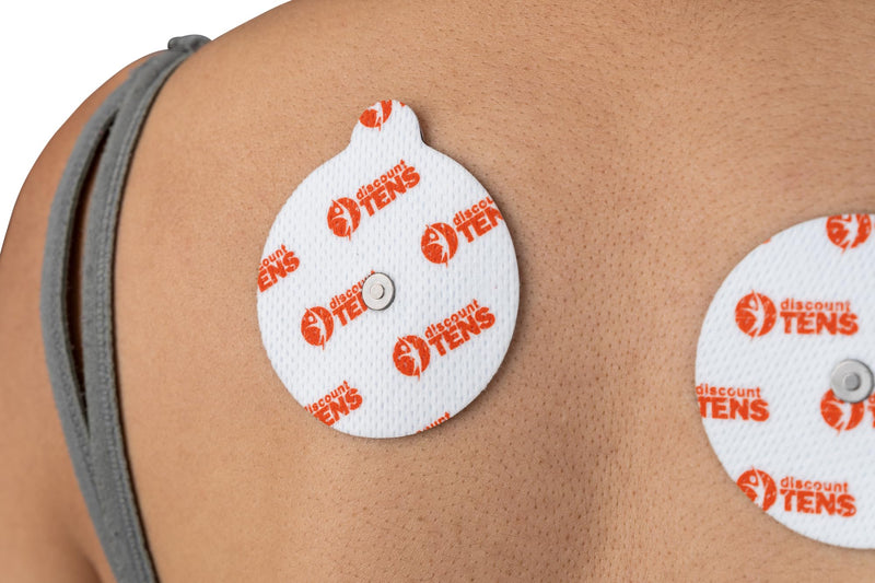 Discount TENS - Electrodes Compatible with PowerDot 2.0 Devices – 12 Premium Magnetic Connector Electrodes, Self-Adhesive Muscle Stimulation Pads for Recovery & Pain Relief. New and Improved! Version 2.0 - Magnetic