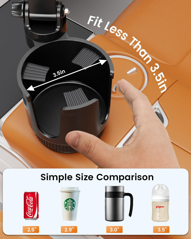 OHLPRO for iPhone 17 Pro Max MagSafe Car Charger Cup Holder Mount, 15W Fast Wireless Magnetic Charging Phone Holder for iPhone 16 15 14 13 Series, Adjustable Car Mount with Large Cup Base,Red Red