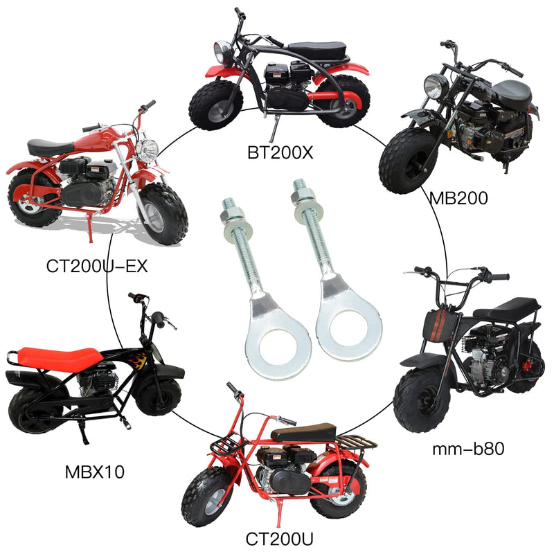 YOXUFA 15mm Mini Bike Chain Adjuster Tensioner for Predator 212cc 196cc 6.5hp Coleman CT200U BT200X Baja Warrior MB200 Motovox MBX10 Massimo Monster Moto MMB80 CRF50 XR50 50-125cc Pit Dirt Bike Parts