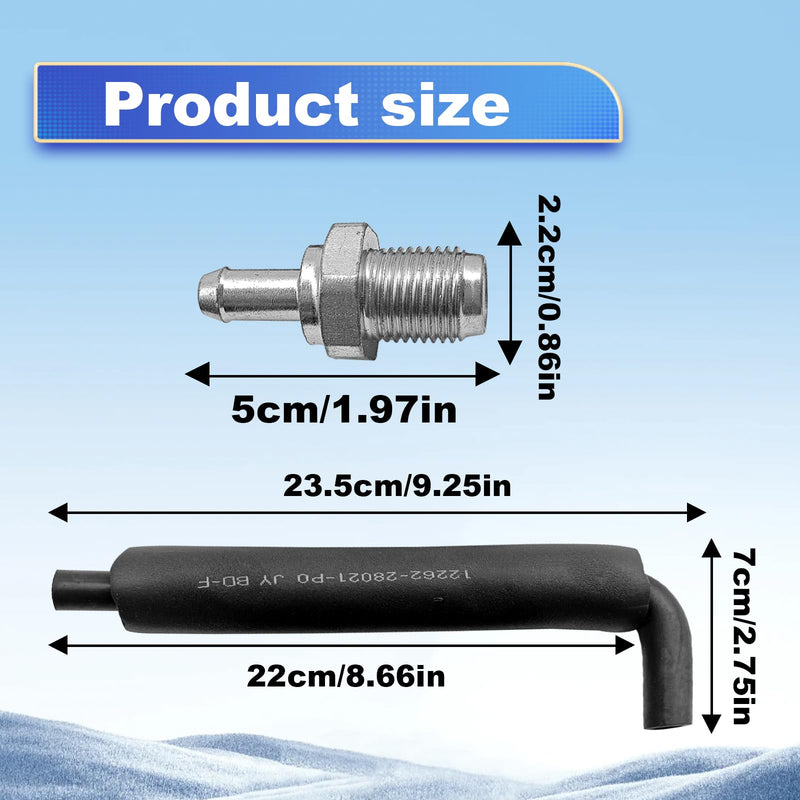 Toyota PCV Valve and Hose Kit - Compatible with Camry, Highlander, Scion xb, Rav4, Solara, Corolla, Matrix; Lexus HS250h PCV Hose