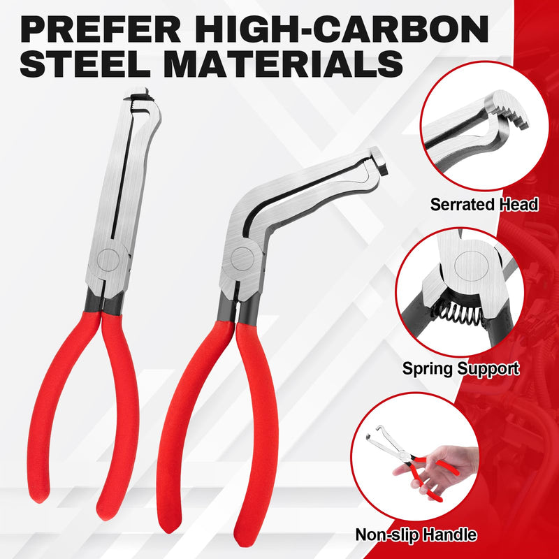 3PCS Electrical Disconnect Pliers, Upgrade Electrical Connector Pliers, Automotive Electrical Connector Removal Tool, Electrical Plug Connector Separator for Cars, Trucks, SUVs