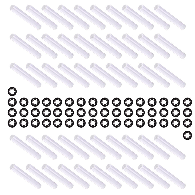 XTPTFABS Garage Door Hinge Quiet Roller Sleeves Shaft gaskets Compatible with New Rollers or Stems (ID-11mm; OD-11.90mm; L-80mm)
