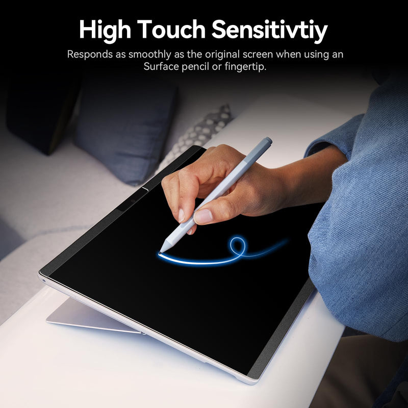 Magnetic Privacy Filter Compatible with Microsoft Surface Pro 9 (2022) / Pro 8 (2021) / Pro X (2021, 2019), 13 Inch Removable Anti Spy Glare Blue Light Privacy Screen Black surface privacy screen 13 inch Surface Pro 10/9/8/X