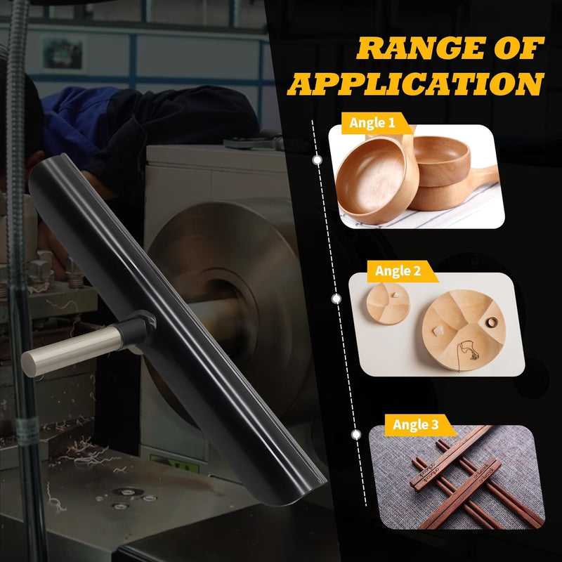 12 Inch Lathe Tool Rest, 5/8 Inch Stainless Steel Post, Wood Lathe Tool Holder, Professional Wood Turning Accessories 5/8"