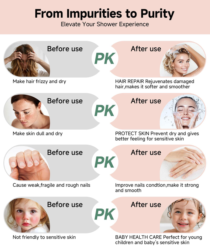 SunCleanse Filtered Shower Head with Handheld, 9-Spray Setting Detachable Showerhead with Filters, Shower Head for Hard Water - Filtered Chlorine, Improve Skin and Hair Texture, Chrome 9 Mode(With Filter)