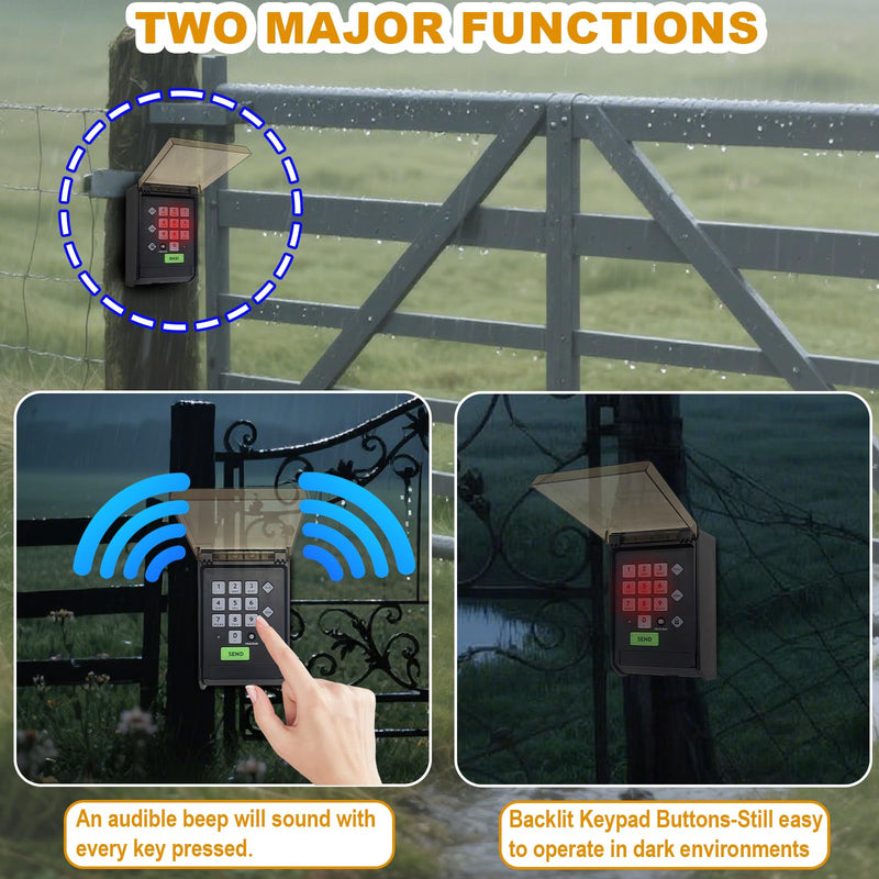 Ghost Premium Wireless Keypad Automatic Gate Opener AXWK Waterproof Cover | Compatible with AXP1 AXS1 AXR1 AXWK 1PCS without battery