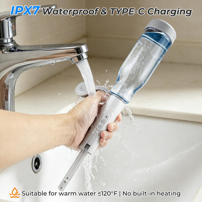 Portable Bidet for Travel, 500mAh Electric Handheld Bidet with 400ml Bottle