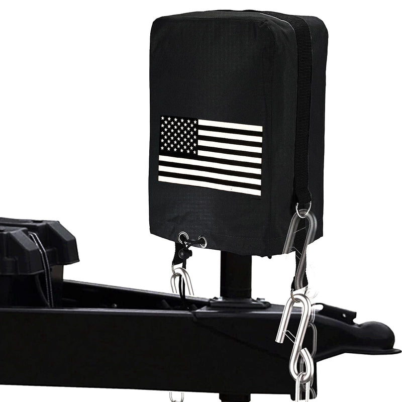 RV Electric Tongue Jack Cover, 600D Oxford Fabric Waterproof Protective, Travel Trailer Accessories for Outside Protection, Universal Trailer Jack Protective Cover for Outside RV Parts RV Accessories.