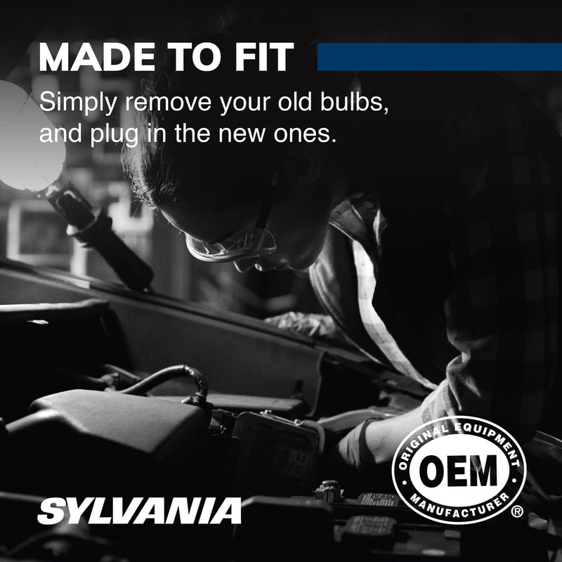SYLVANIA - 9007 SilverStar - High Performance Halogen Headlight Bulb, High Beam, Low Beam and Fog Replacement Bulb, Brighter Downroad with Whiter Light (Contains 2 Bulbs)