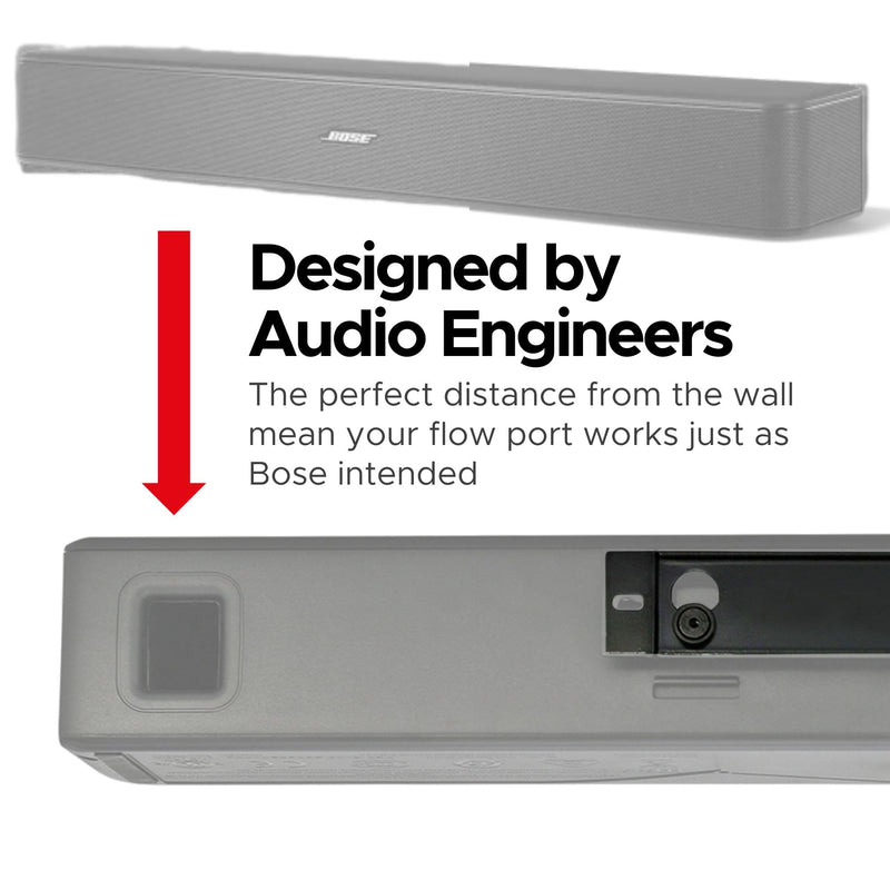 Sound Bass Solo 5 Wall Mount Bracket for Bose Solo 5 Sound Bar, Complete Kit with All Mounting Hardware, Compatible with Series II Soundbar, Designed in The UK by Soundbass