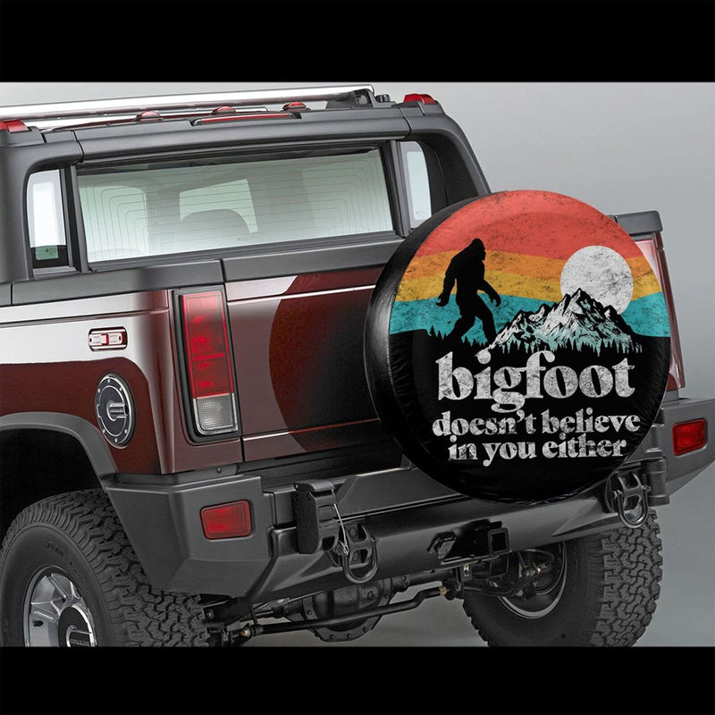 Rv Spare Tire Cover for RV Trailer Camper Wheel Protectors Weatherproof Universal for Trailer Rv SUV Truck Camper Accessories for Travel Trailers Accessories 14" 15" 16" 17" BIG Foot 15" fits for tire Diameter 70-75cm/27.5-30in